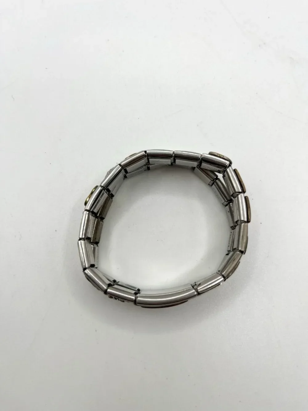 VTG D’linQ Italian Modular Charm Bracelet Stainless Steel Fascini Hawaii Y2K